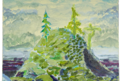 Don-Olsen-Green-Mound-with-Tree-16x20-2023