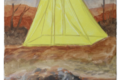 Don-Olsen-Yellow-Tent-in-Brown-20x16-2023